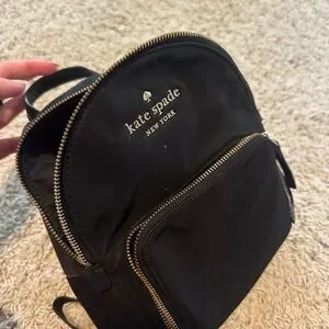 kate spade | Bags | Kate Spade Mini Nylon Black Backpack  display picture 1